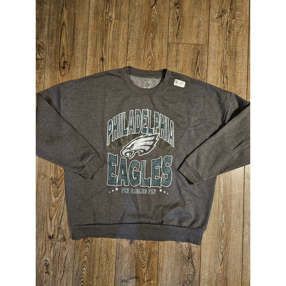 Philadelphia Eagles Gameday Couture Sweatshirt Gray Size L
